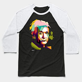 Einstein In Pop Art Baseball T-Shirt